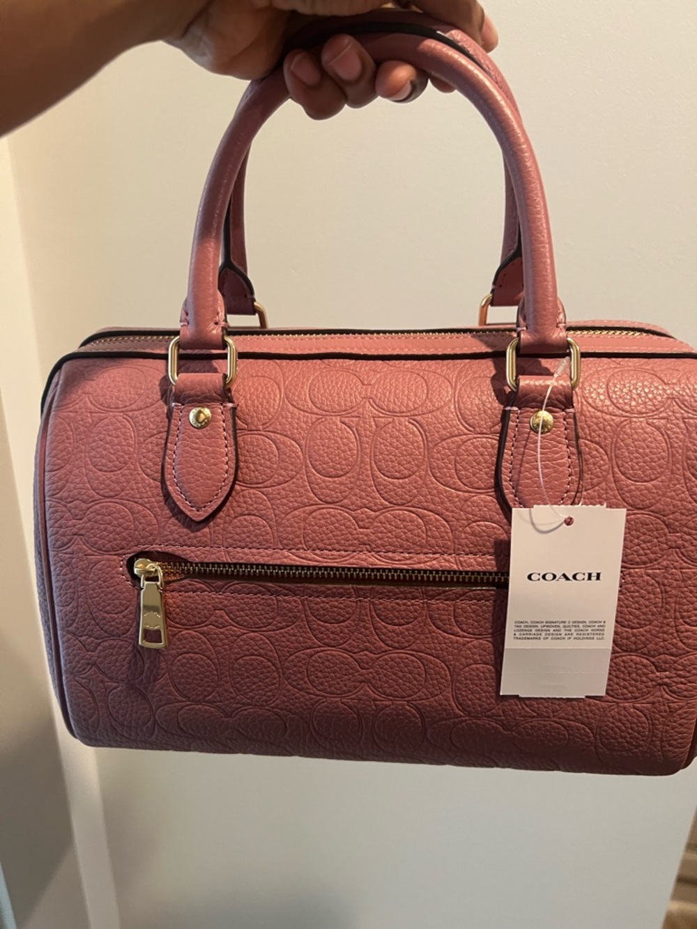 Coach Peony Pink Rowan - Picture 2 of 3